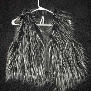 Faux fur vest